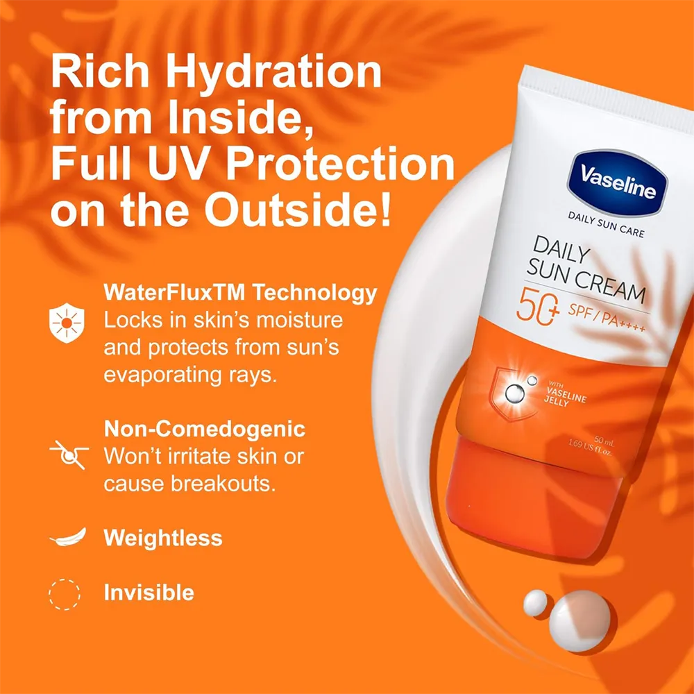 Vaseline Sun Range Daily Care Tone-Up Sun Cream - 50 ml thumbnail 4