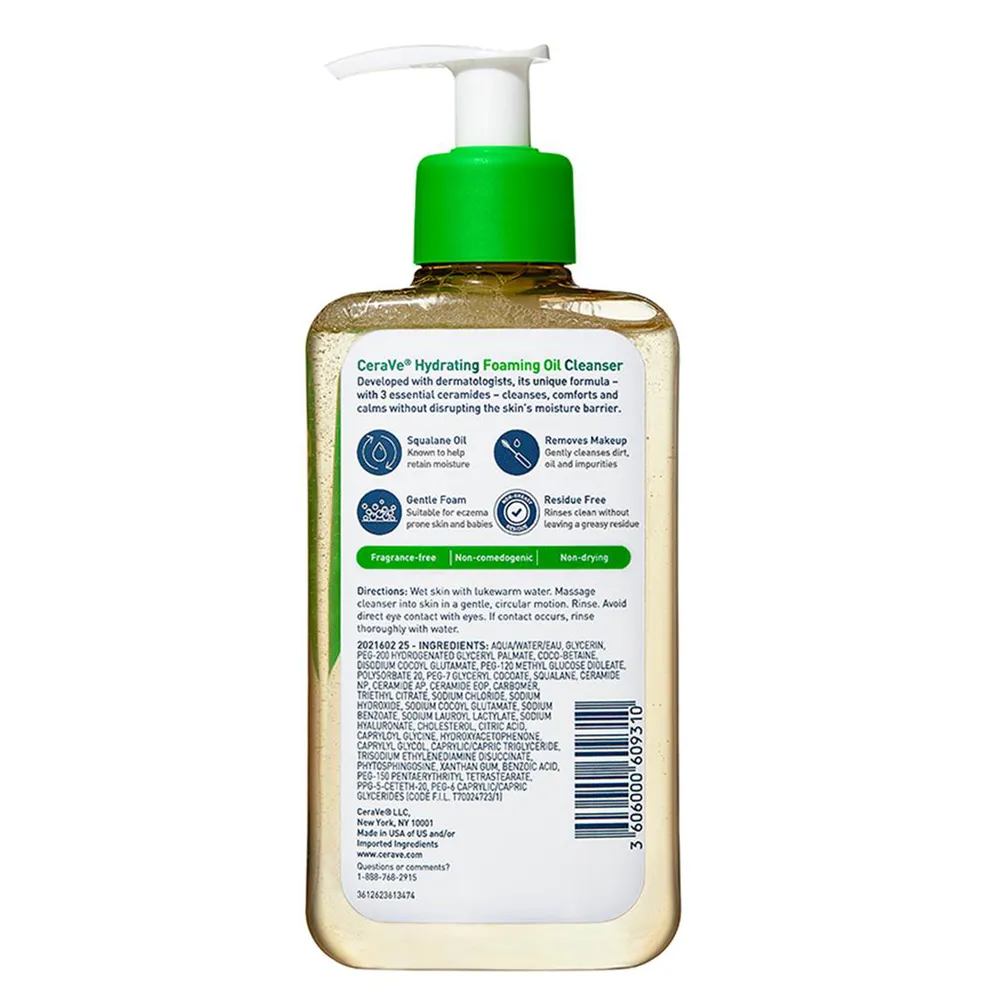 CeraVe Hydrating Foaming Oil Cleanser - 355 ml thumbnail 2