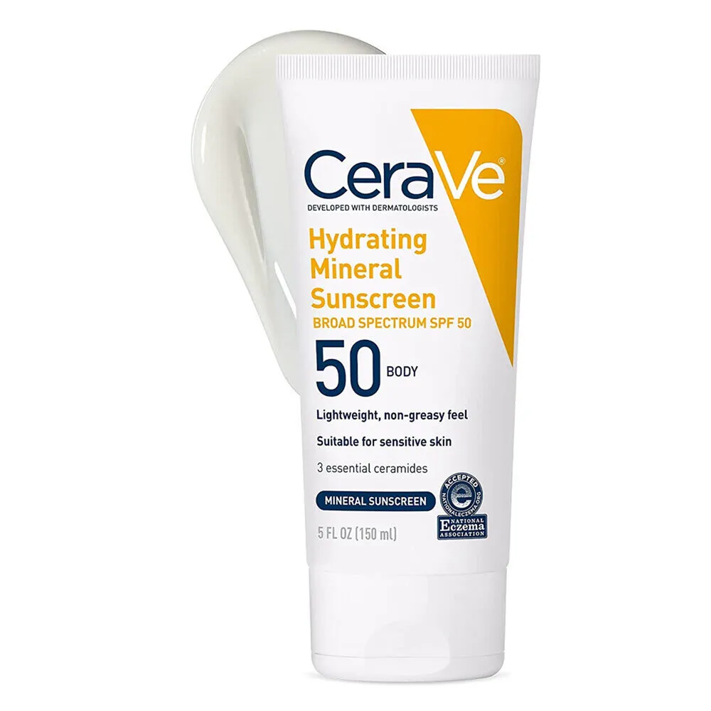 CeraVe Hydrating Mineral Sunscreen SPF 50 Body Lotion - 150 ml thumbnail 1