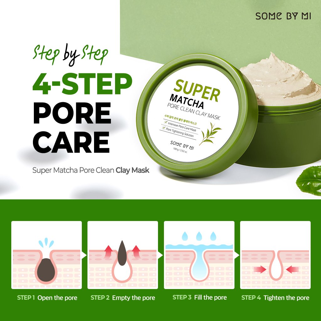 Some By MI Super Matcha Pore Clay Mask - 100 g thumbnail 4