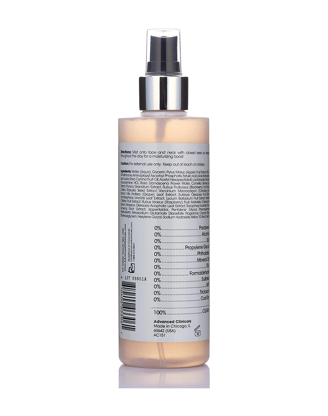 Advanced Clinicals Vitamin C-Glow Face Toner - 237 ml thumbnail 2