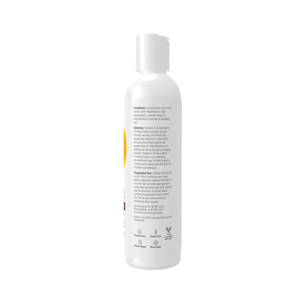 Now Solutions Vitamin C & Acai Berry Purifying Toner - 237 ml thumbnail 2