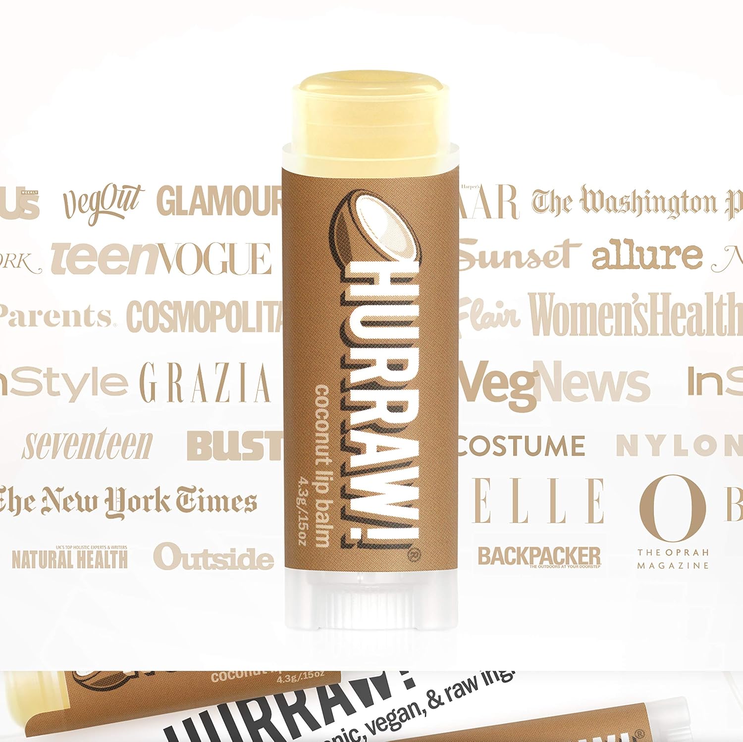 HURRAW! Coconut Lip Balm - 4.8 g thumbnail 4