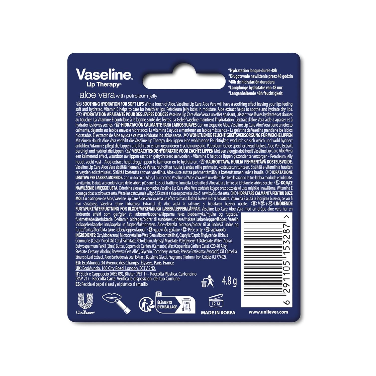 Vaseline Stick Lip Therapy - Aloe Vera thumbnail 5