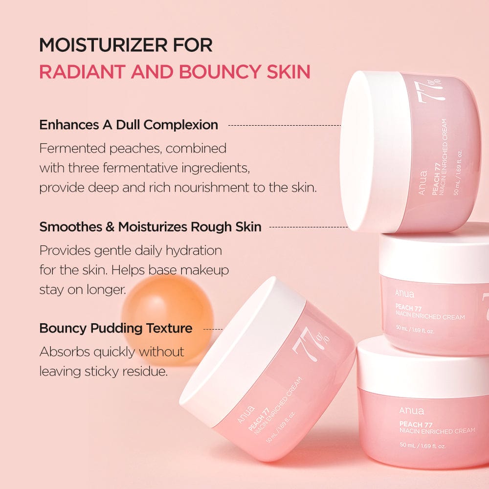 Anua Peach 77% Niacin Enriched Cream - 50 ml thumbnail 2