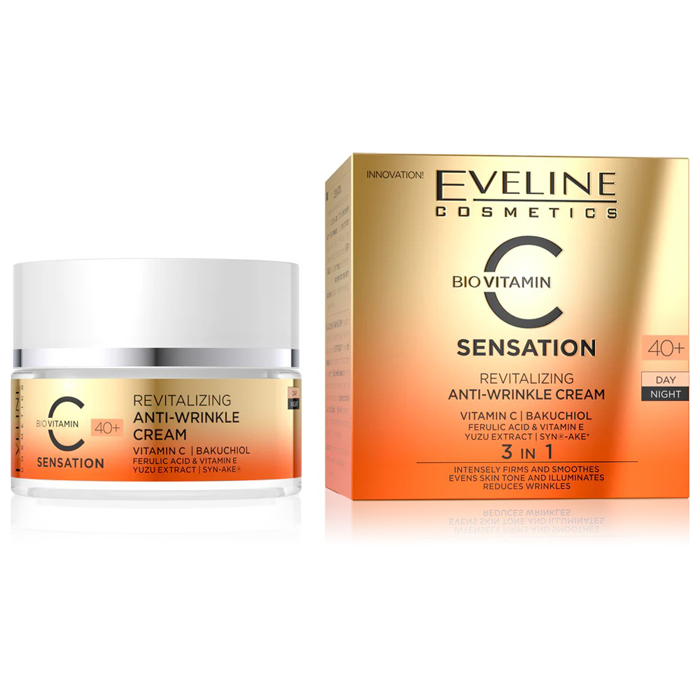Eveline C-Sensation Strongly Revitalizing Anti-Wrinkle Cream 40+ - 50 ml thumbnail 2