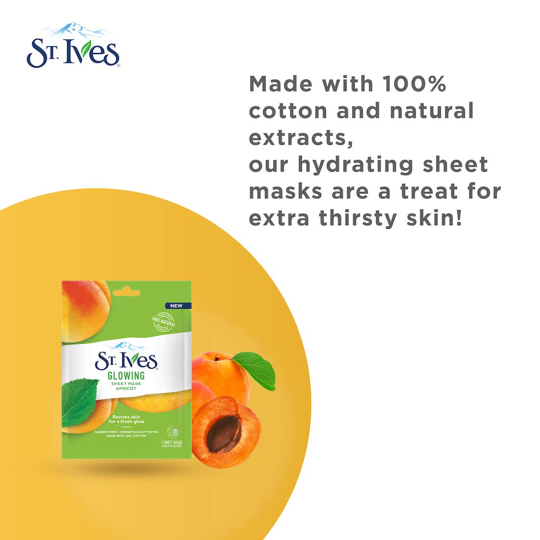 ST. Ives Glowing Apricot Sheet Mask thumbnail 3