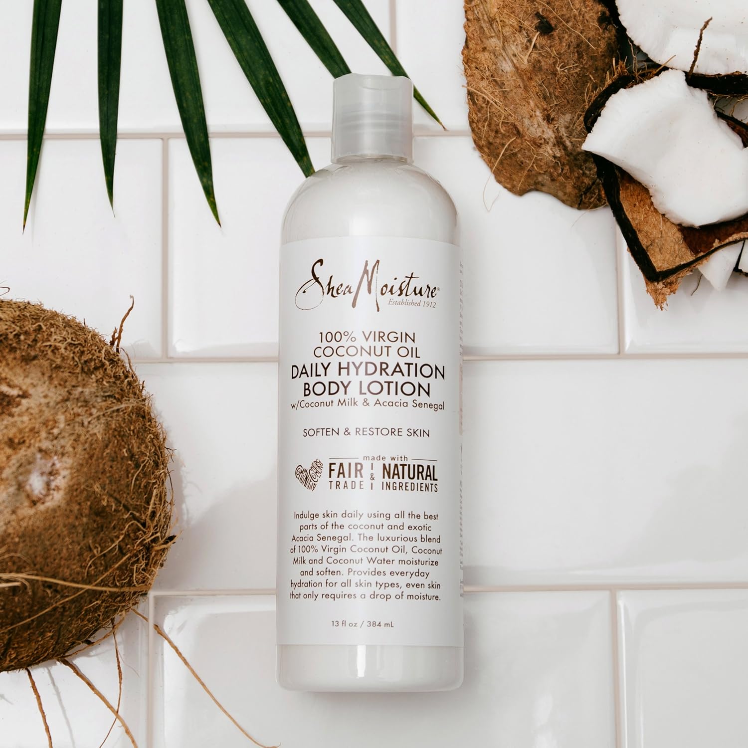 Shea Moisture 100% Virgin Coconut Oil Daily Hydration Body Lotion - 384 ml thumbnail 2