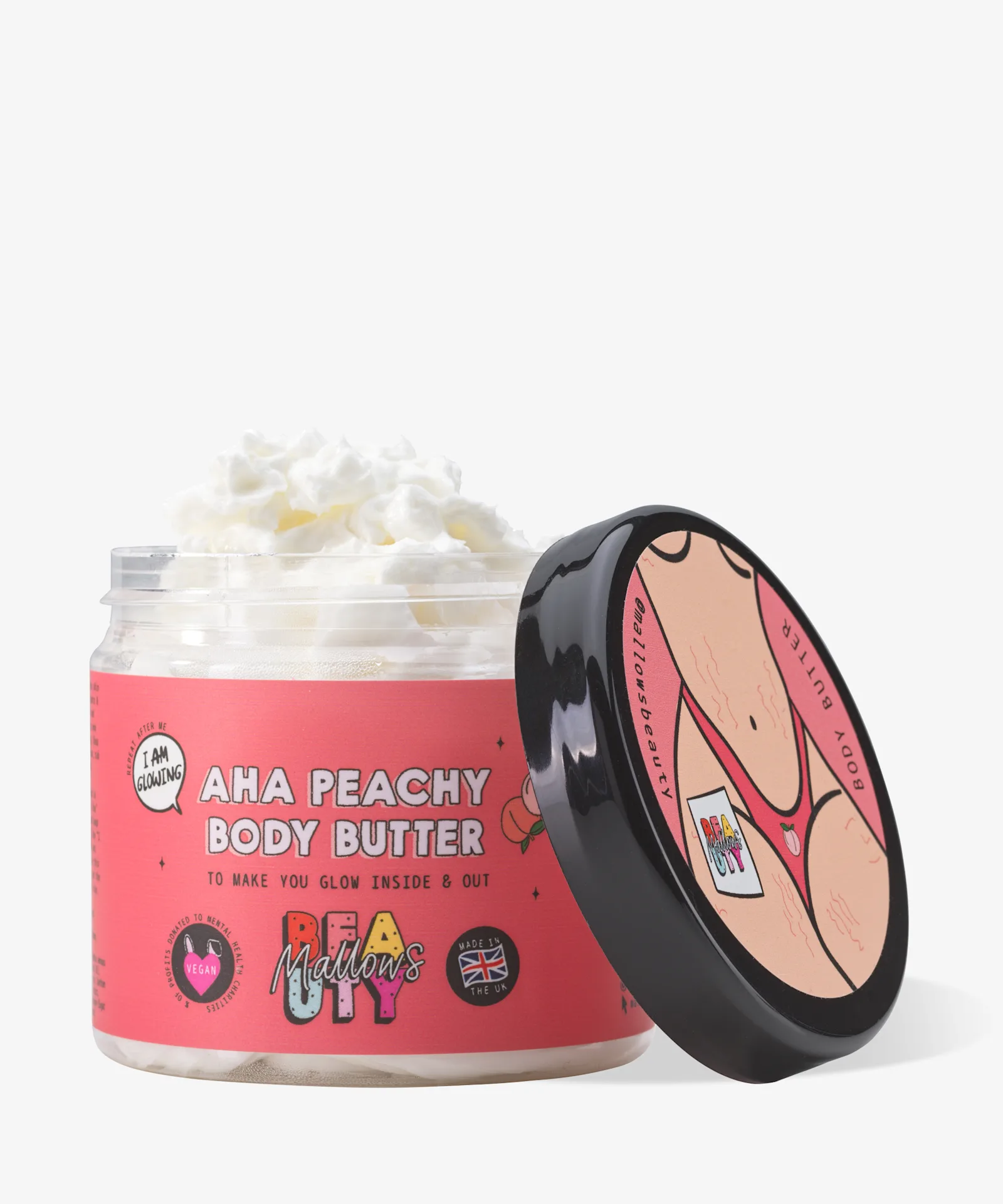 Mallows Beauty AHA Peachy Body Butter - 180 ml thumbnail 1