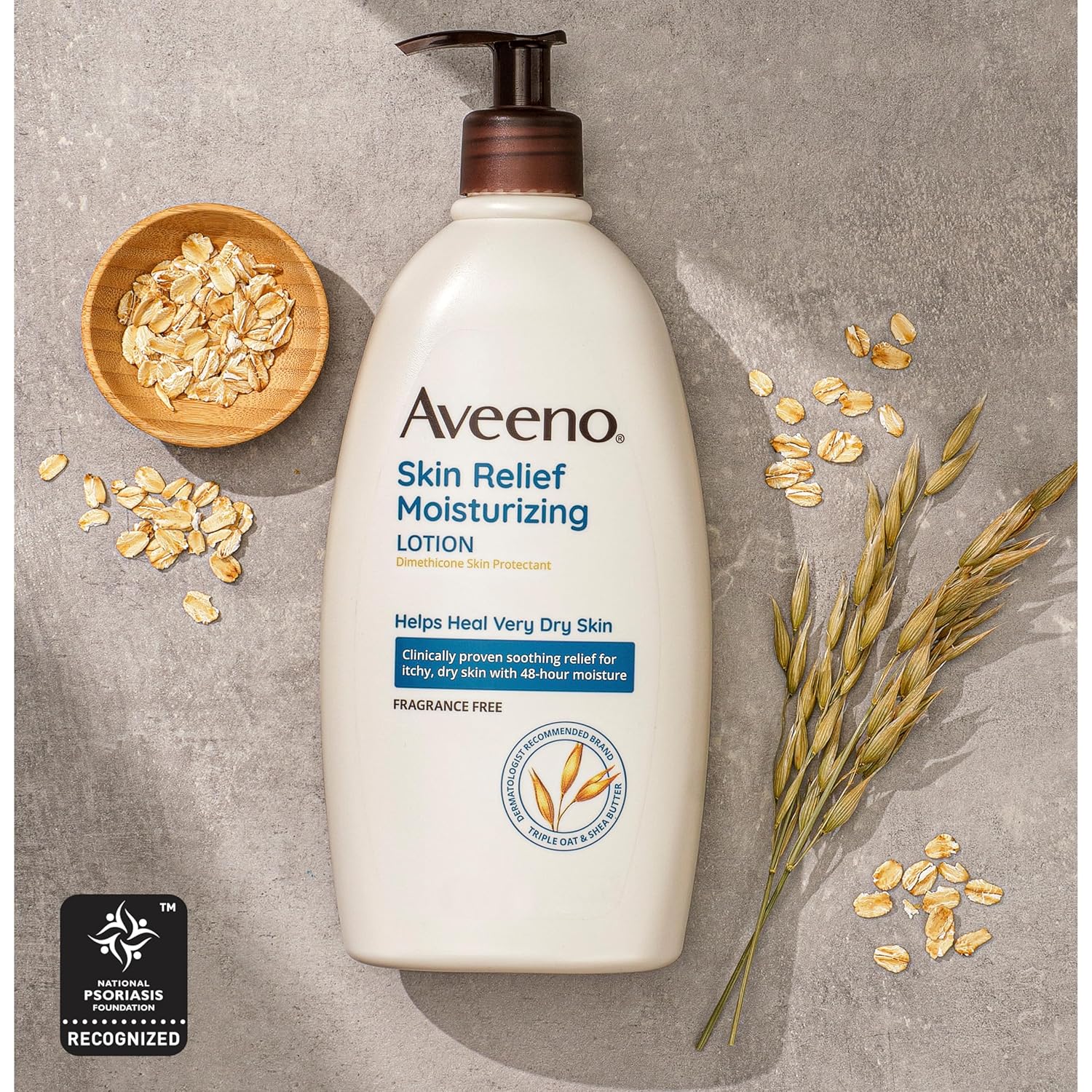 Aveeno Stress Relief Fragrance Free Moisturizing Lotion - 532 ml thumbnail 4