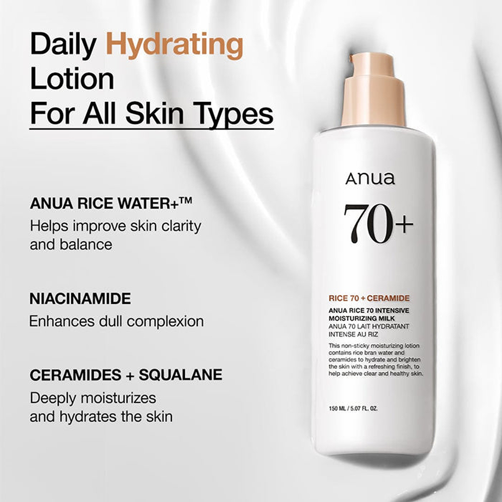 Anua Rice 70 Intensive Moisturizing Milk
 - 150 ml thumbnail 3