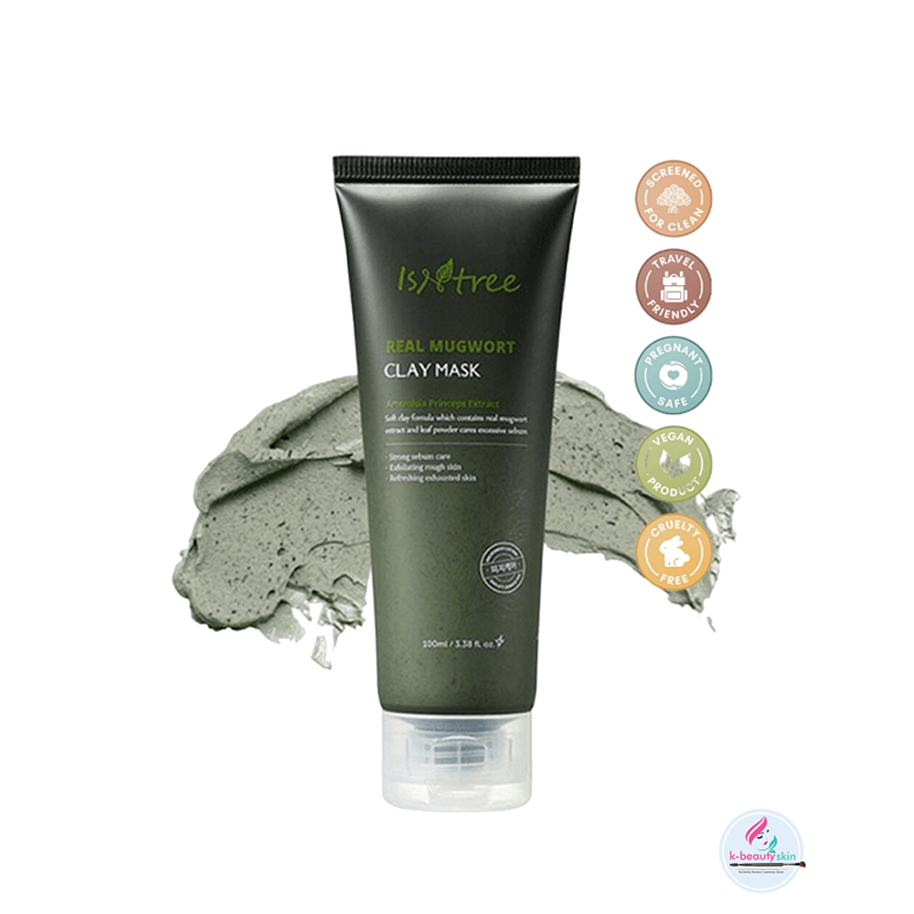 Isntree Real Mugwort Clay Mask - 100 ml thumbnail 4