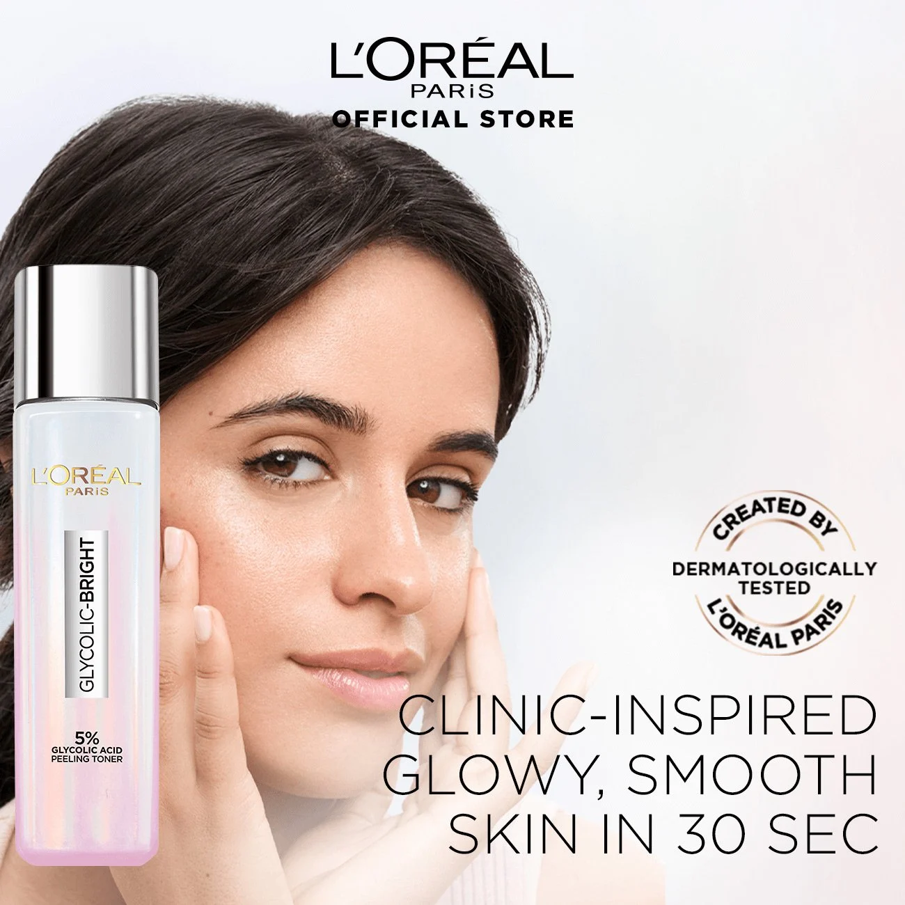 L’Oréal Paris Glycolic Bright 5% Glycolic Acid Peeling Toner For Instant Glowing Skin - 128 ml thumbnail 2