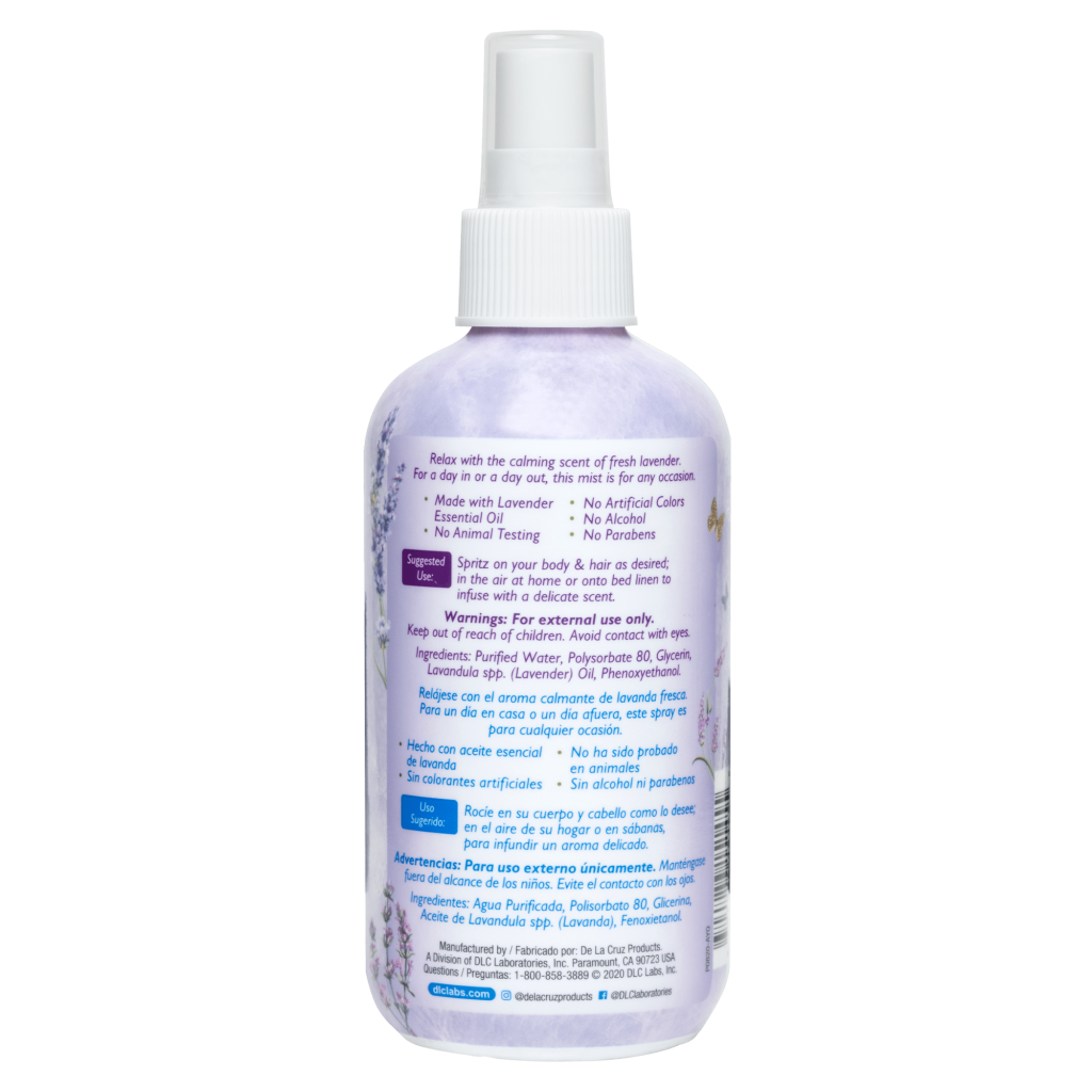 De La Cruz Lavender Water Body Mist - 236 ml thumbnail 2
