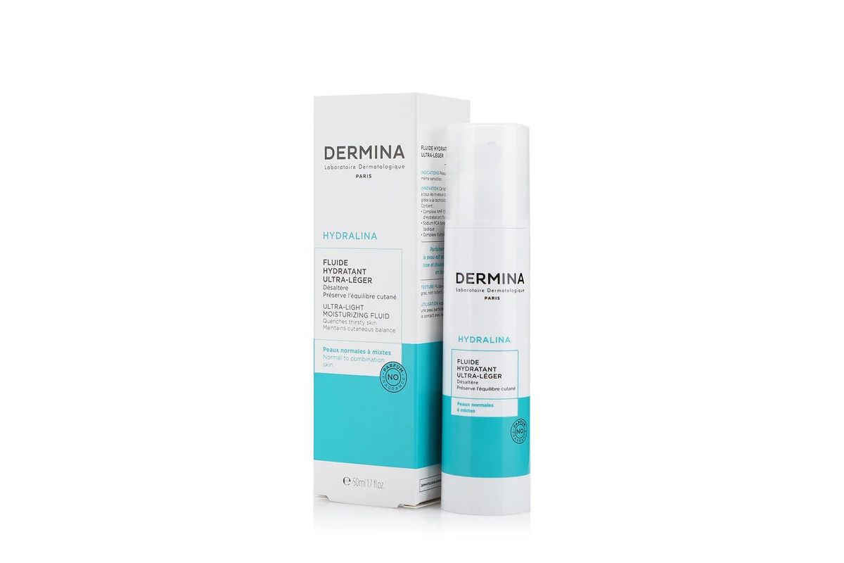 DERMINA Hydralina Ultra-Light Moisturizing Fluid - 50 ml thumbnail 1