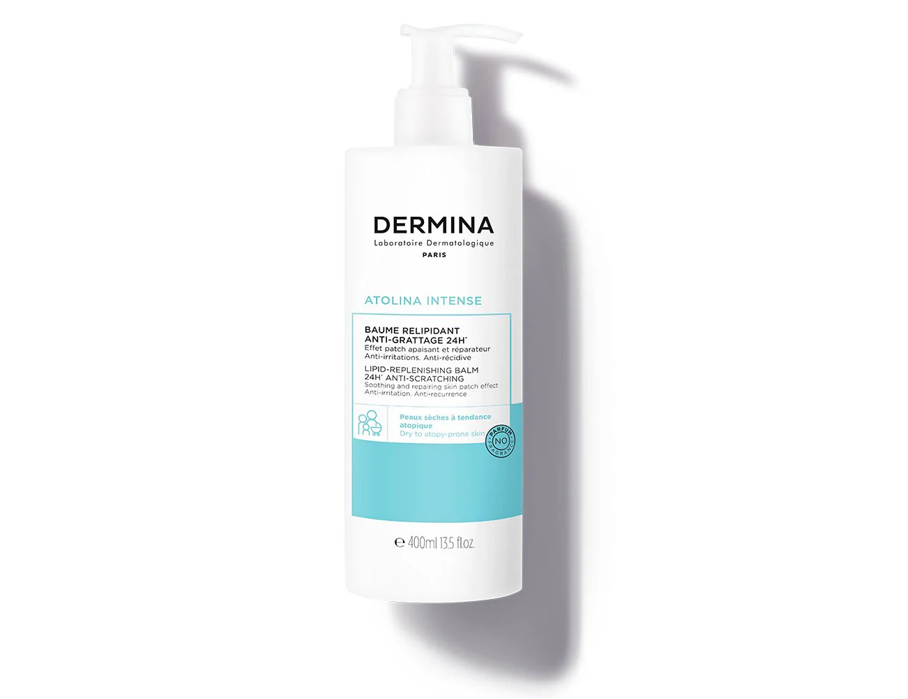 DERMINA Atolina Intense Lipid-Replenishing Balm 24H Anti-Scratching - 400 ml thumbnail 1