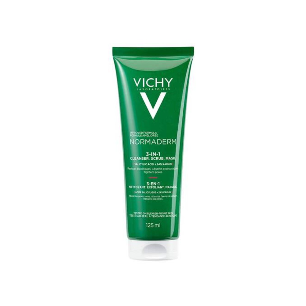 VICHY Normaderm 3-In-1 Scrub + Cleanser + Mask - 125 ml thumbnail 1