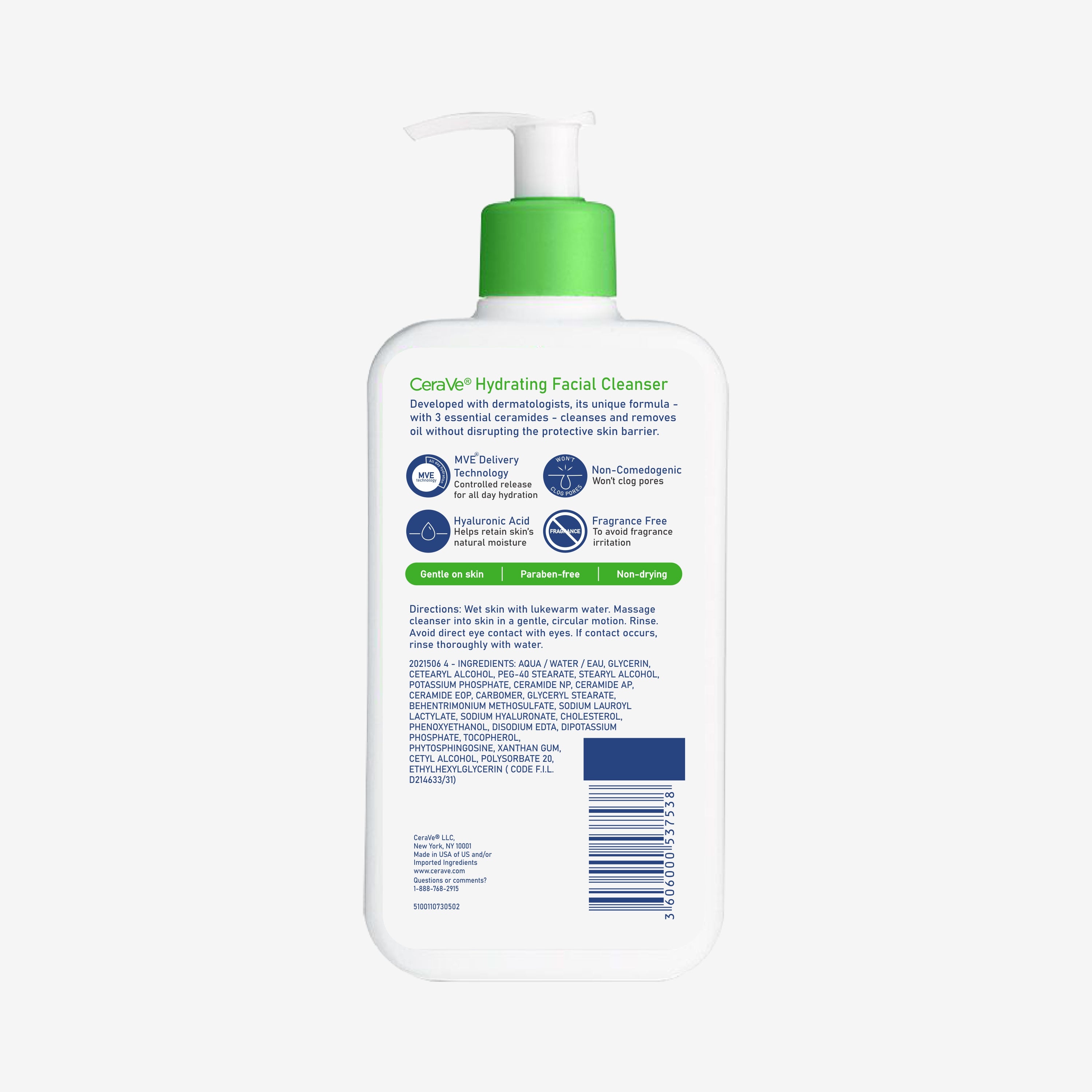 CeraVe Hydrating Facial Cleanser - 237 ml thumbnail 2