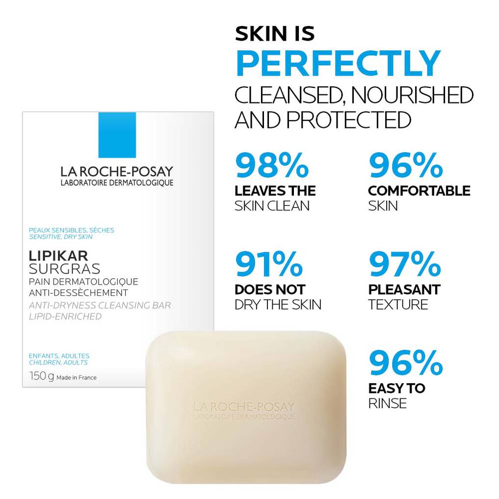 La Roche-Posay Lipikar Surgras Bar Soap - 150 g thumbnail 4