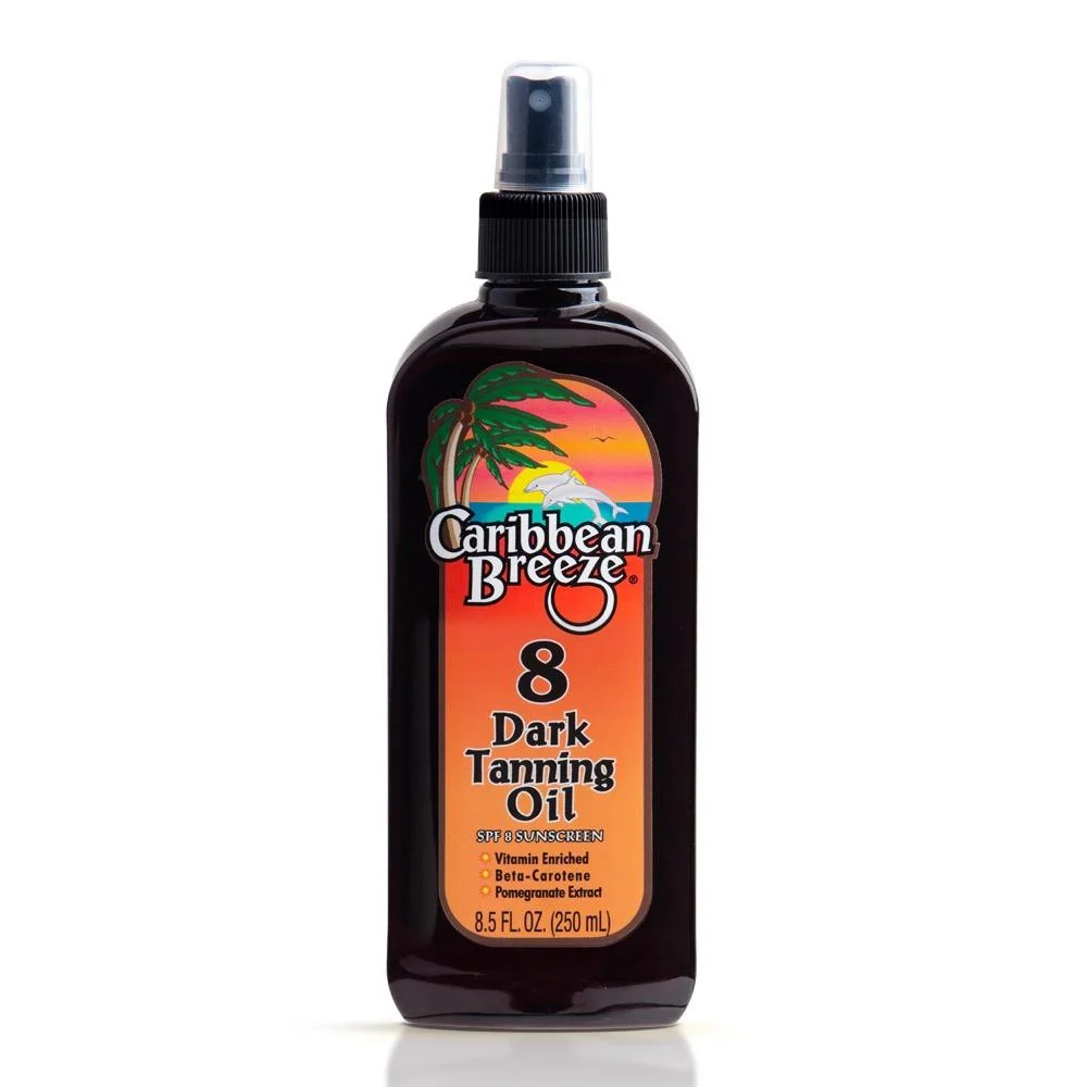 Caribbean Breeze SPF 8 Dark Tanning Oil - 250 ml thumbnail 1