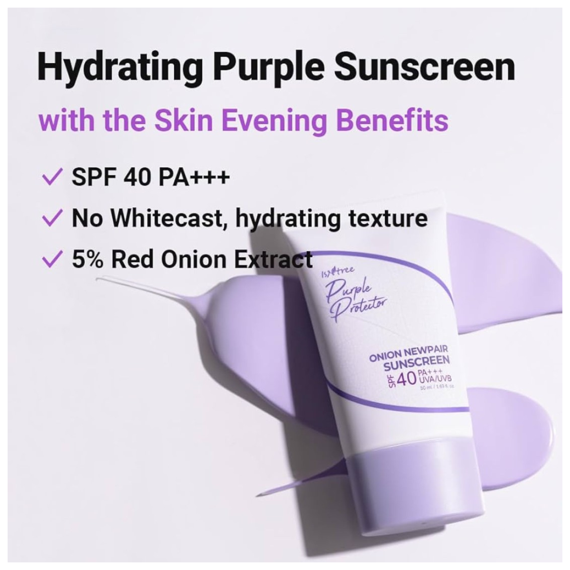 Isntree Onion Newpair Sunscreen SPF40 PA+++  - 50 ml thumbnail 2