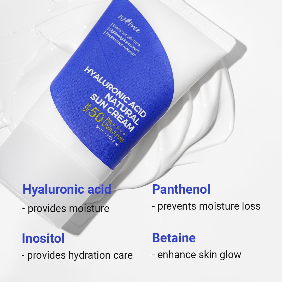Isntree Hyaluronic Acid Natural Sun Cream SPF 50 - 50 ml thumbnail 2