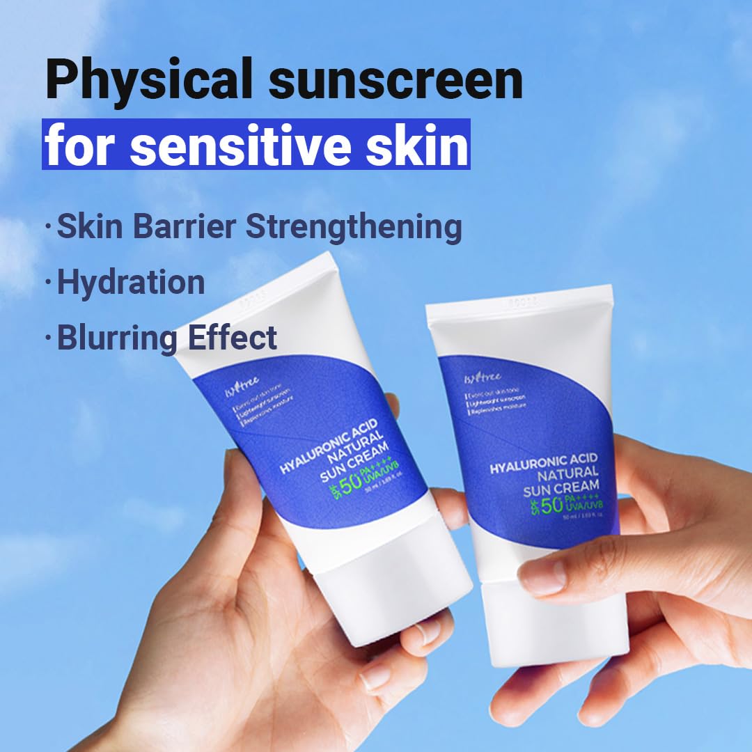 Isntree Hyaluronic Acid Natural Sun Cream SPF 50 - 50 ml thumbnail 4