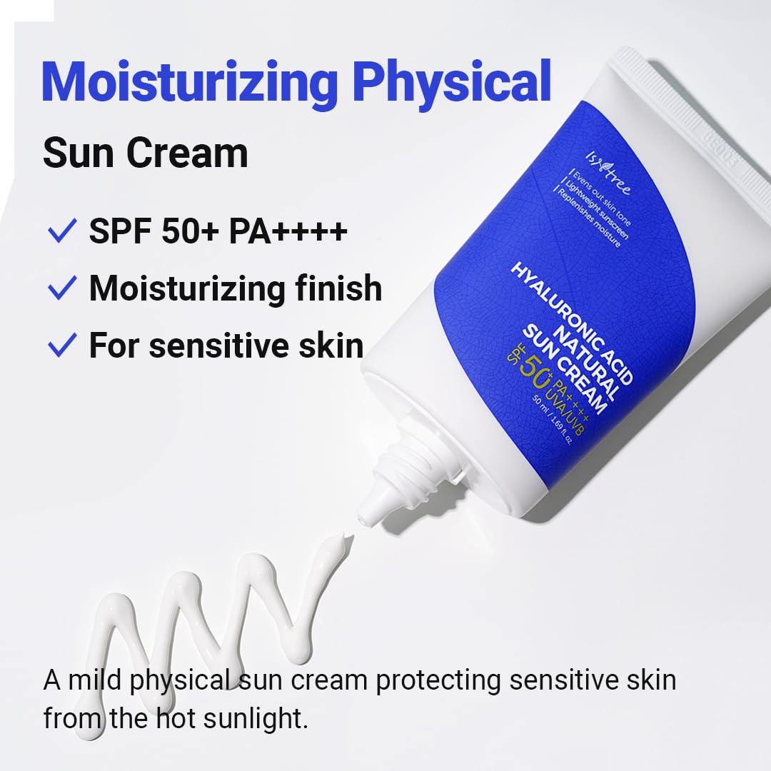 Isntree Hyaluronic Acid Natural Sun Cream SPF 50 - 50 ml thumbnail 5