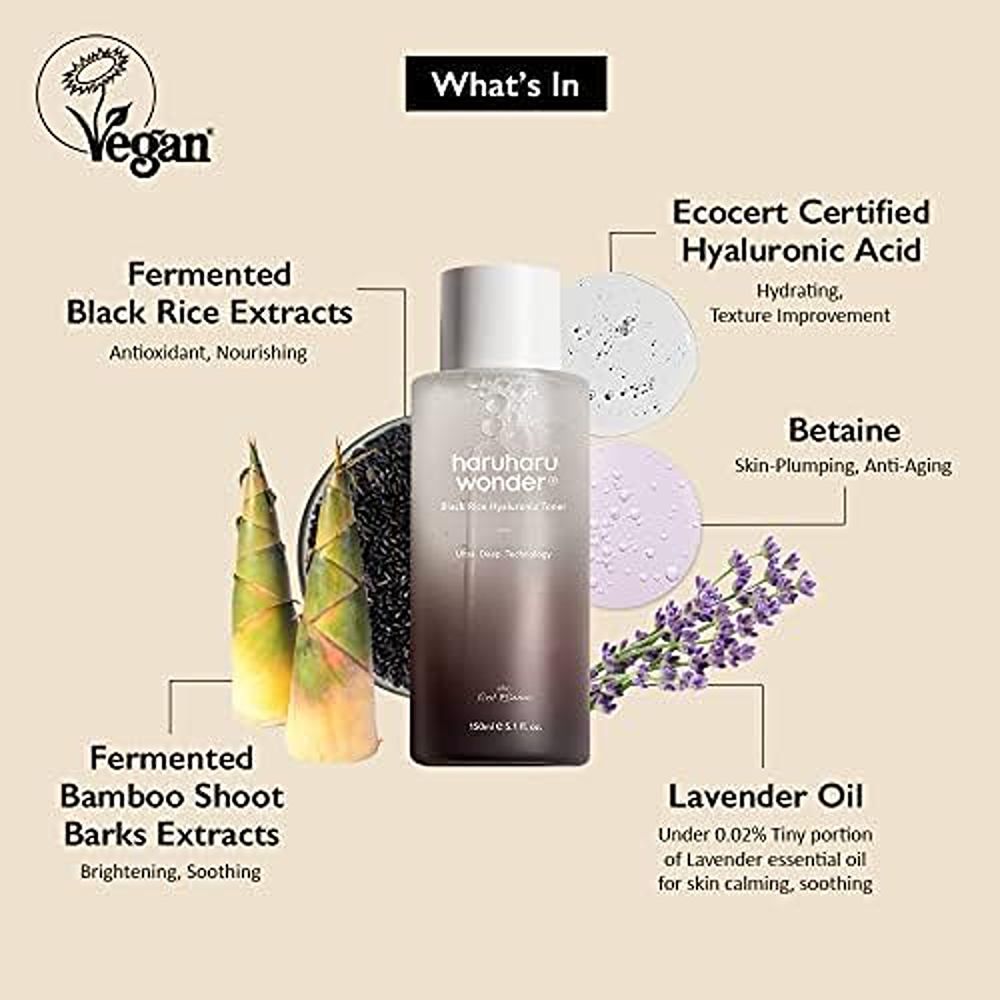 Haruharu Wonder Black Rice Hyaluronic Toner - 150 ml thumbnail 2