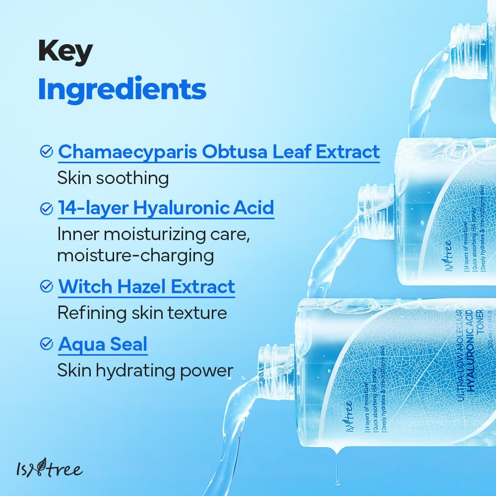 Isntree Ultra-Low Molecular Hyaluronic Acid Toner
 - 300 ml thumbnail 2