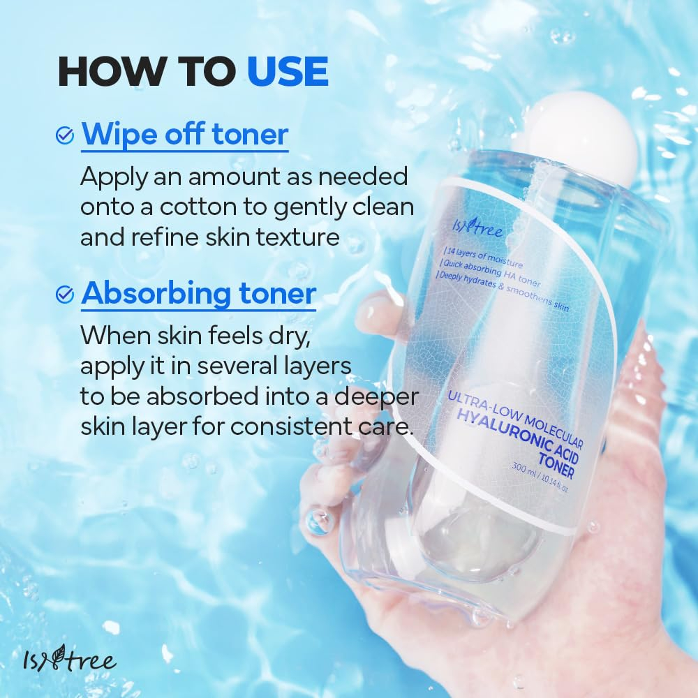 Isntree Ultra-Low Molecular Hyaluronic Acid Toner
 - 300 ml thumbnail 8