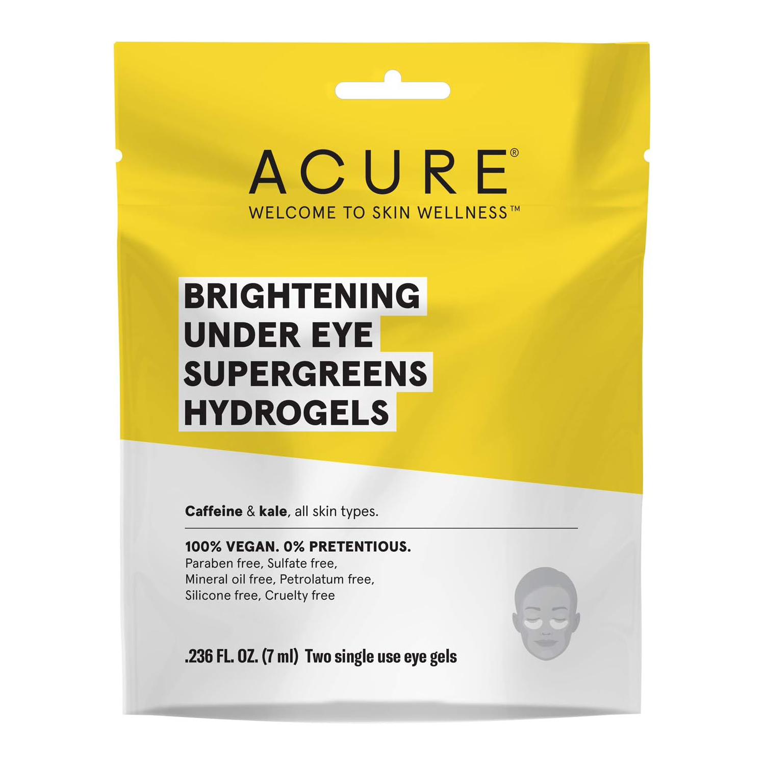 ACURE Brightening Under Eye Super Greens Hydrogels - 7 ml thumbnail 1